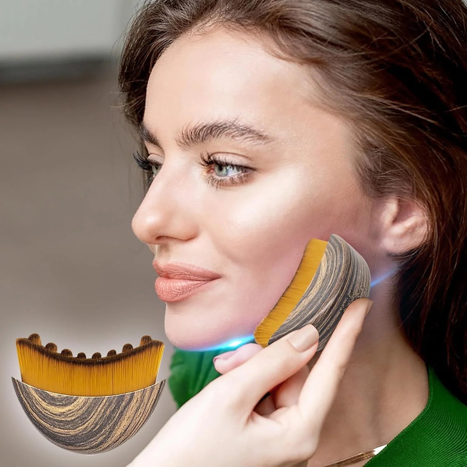 Pincel para contorno facial