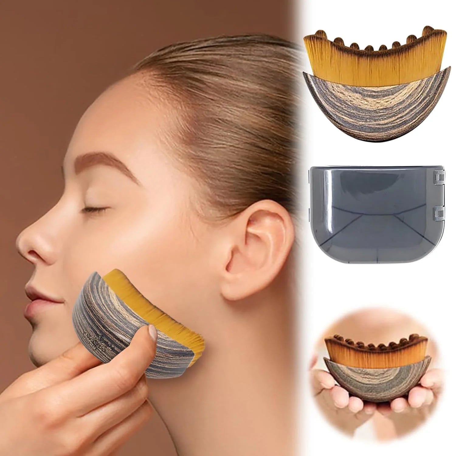 Pincel para contorno facial